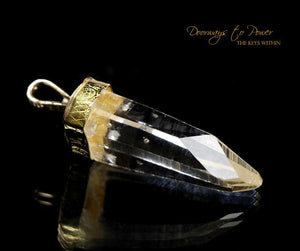 Era of Light Lemurian Light Language Crystal Pendant™ 14k