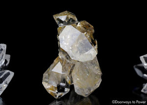 Herkimer Diamond DT Record Keeper Twin Crystal Cluster