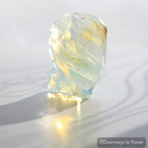 Angel Aura Opal Monatomic Andara Crystal w/ Rainbows 'Angel Codes'