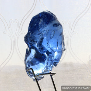 Original Lady Nellie Blue Monatomic Andara Crystal Skull 'Blue Pearl' Rare