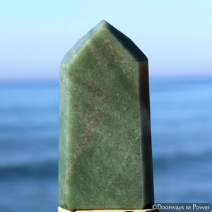 John of God Crystal Green Aventurine Temple Heart Dow