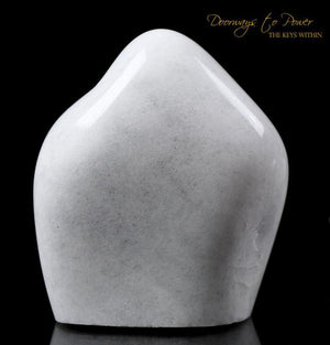 White Azeztulite Crystal Altar Stone