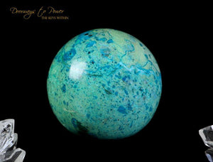 Chrysocolla Crystal Sphere