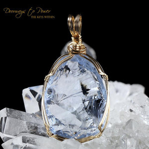 Lady Nellie Blue Andara Pendant 14k 'First & Final Synthesis'