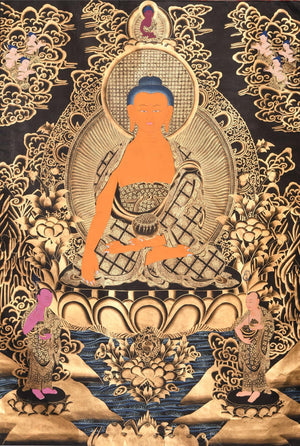 Golden Tibetan Green Sea Foam Andara Crystal 'Mahatmas Wisdom'