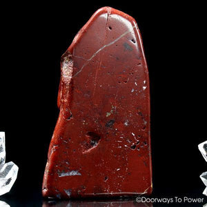 Red Fire Azeztulite Quartz Crystal Altar Stone