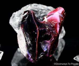 Angel Aura HGW Raspberry Monatomic Andara Crystal 'Cosmic Heart'