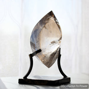 John of God Crystal Smoky Quartz Crystal Sculpture