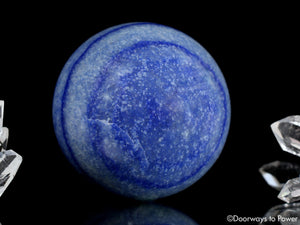 Dumortierite Quartz Crystal Sphere