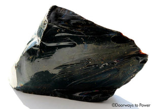 Rare XL Iridium Black Andara Temple Crystal 'Master of the Mysteries'