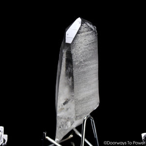 Black Phantom Lemurian Record Keeper Quartz DOW Crystal