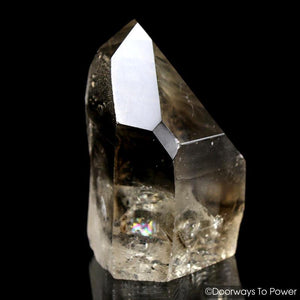 Golden Lemurian Seed Quartz Crystal Point