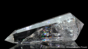 John of God Crystal 12 Sided Vogel Healing Quartz Wand & Devic Temple