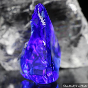 Siberian Blue Quartz Crystal Altar Stone