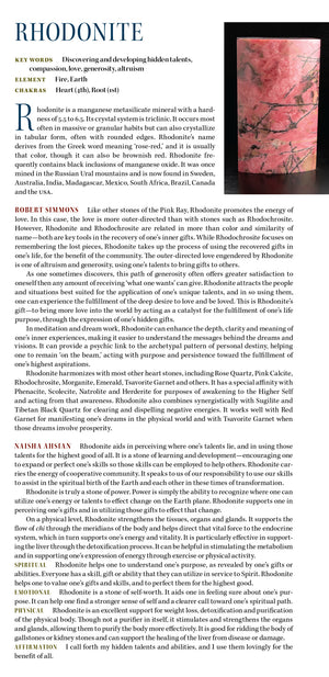 Rhodonite Metaphysical Properties