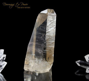 Golden Lemurian Seed Quartz Record Keeper Crystal