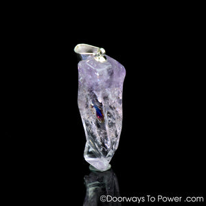 John of God Amethyst Crystal Pendant | Blessed Casa Crystal w/ Rainbows