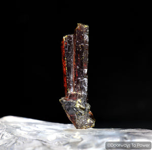 Zincite Tantric Twin Crystal Specimen A+++ Collectors Quality