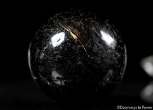 Nuummite Crystal Sphere