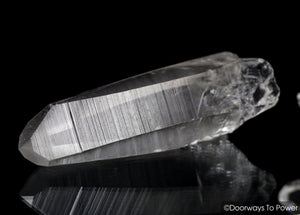 Black Phantom Lemurian Quartz Lighting Strike Dow Crystal