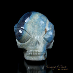 Dumortierite Star Traveler Crystal Skull 