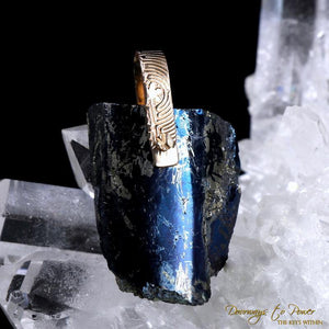 Light Language Pendant Covellite