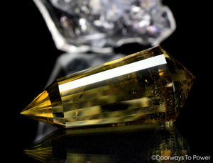 John of God Citrine 24 Sided Vogel Crystal 'Abundance' Healing Wand | Rare