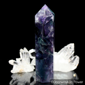 John of God Blessed Rainbow Fluorite Generator Healing Casa Crystal Point