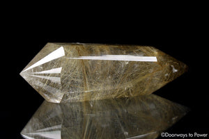 Golden Rutilated Quartz Vogel Crystal Dream Wand 'The Illuminator'