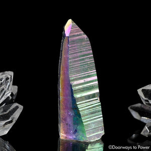 Angel Aura Colombian Lemurian Quartz Record Keeper Crystal 'Cherubim'