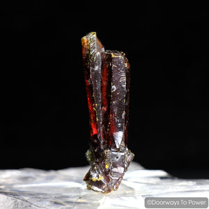 Zincite Tantric Twin Crystal Specimen A+++ Collectors Quality