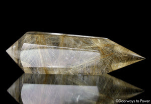 Golden Rutilated Quartz Vogel Crystal Dream Wand 'The Illuminator'