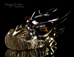 Citrine Crystal Dragon Carving