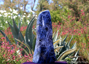 John of God Sodalite Crystal Sculpture & Altar Stone 'Deep Journey' (Rare) 20 lbs
