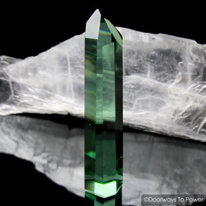 John of God Green Obsidian Channeling Crystal Point