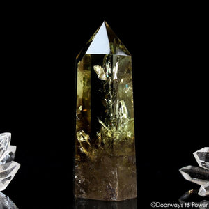 Citrine Smoky Phantom Quartz Crystal Generator Point w/ Rainbows