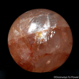 Pink Fire Azeztulite Crystal Sphere Ball Azozeo Super Activated