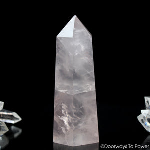 John of God Crystal Rose Quartz Casa Crystal Generator Point