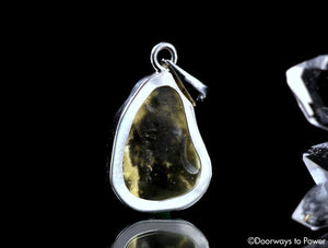 Libyan Desert Glass Gold Tektite Pendant