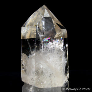 Golden Lemurian Seed Pleiadian Starbary Quartz Crystal Point