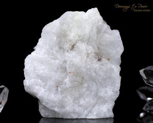 White Azeztulite Crystal Altar Stone
