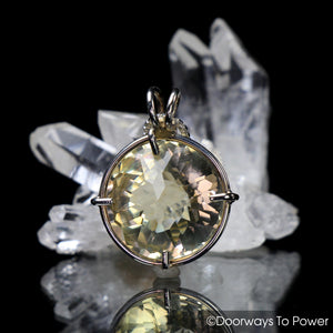 Golden Labradorite Radiant Heart Pendant