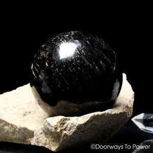 Nuummite Crystal Sphere Greenland