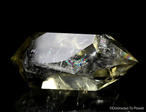 Citrine Rainbow Quartz Wand