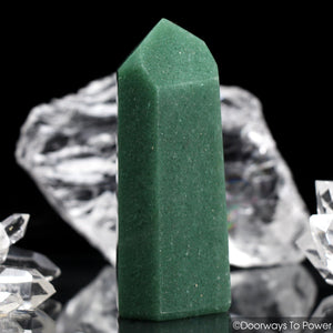 John of God Green Aventurine Temple Heart Dow Crystal