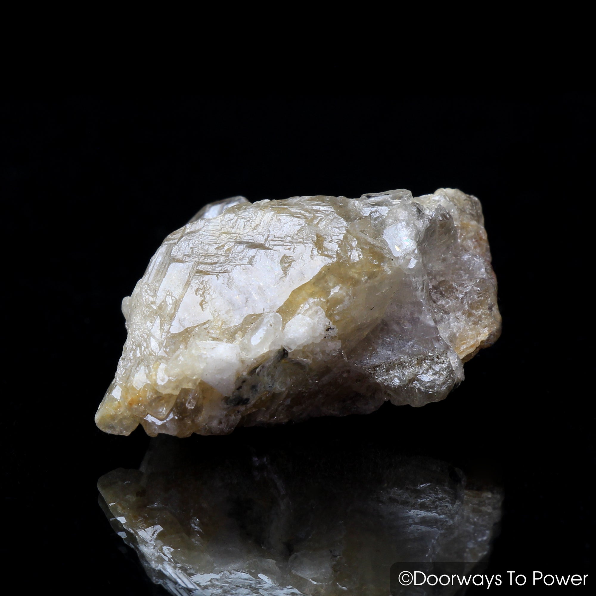 Golden Herderite Crystal Cluster