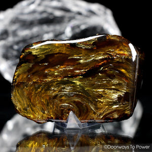 Sumatra Blue Amber Crystal Specimen