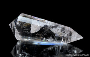 John of God Crystal 24 Sided Vogel Healing Quartz Wand 'Rainbow Warrior' (RESERVED FOR NP)