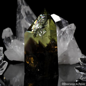 Citrine Smoky Phantom Quartz Isis Crystal w/ Rainbows