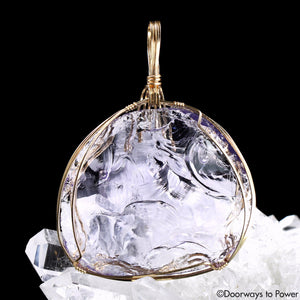 Sovereign Amethyst Andara Crystal Pendant 14k “SAHASRARA”